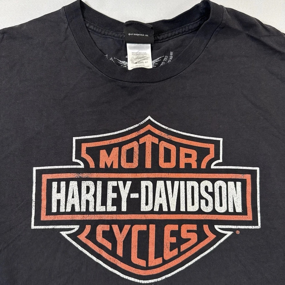 Harley Davidson Men's T-Shirt 3XL Las Vegas NV Black Biker Built Graphic VF 2011 - Picture 3 of 13